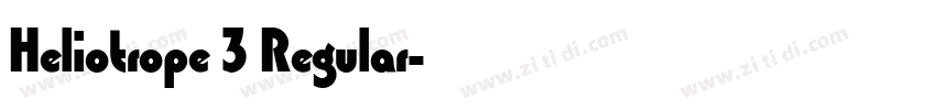 Heliotrope 3 Regular字体转换